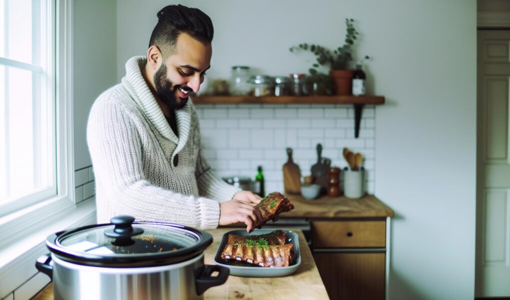 How to Cook Baby Back Ribs in a Slow Cooker (Fall Off the Bone)