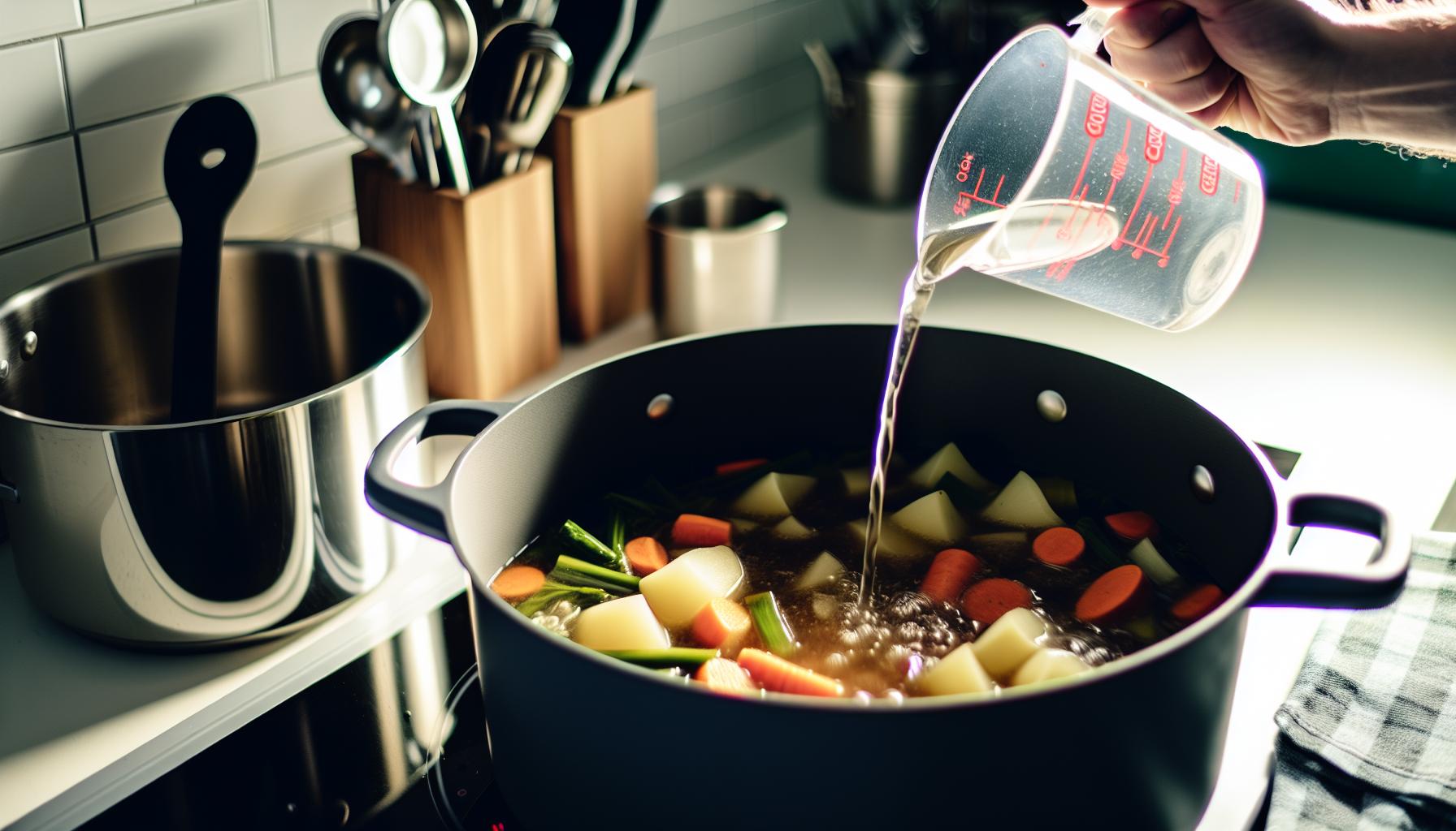 adjusting Liquid for perfect Stew Consistency