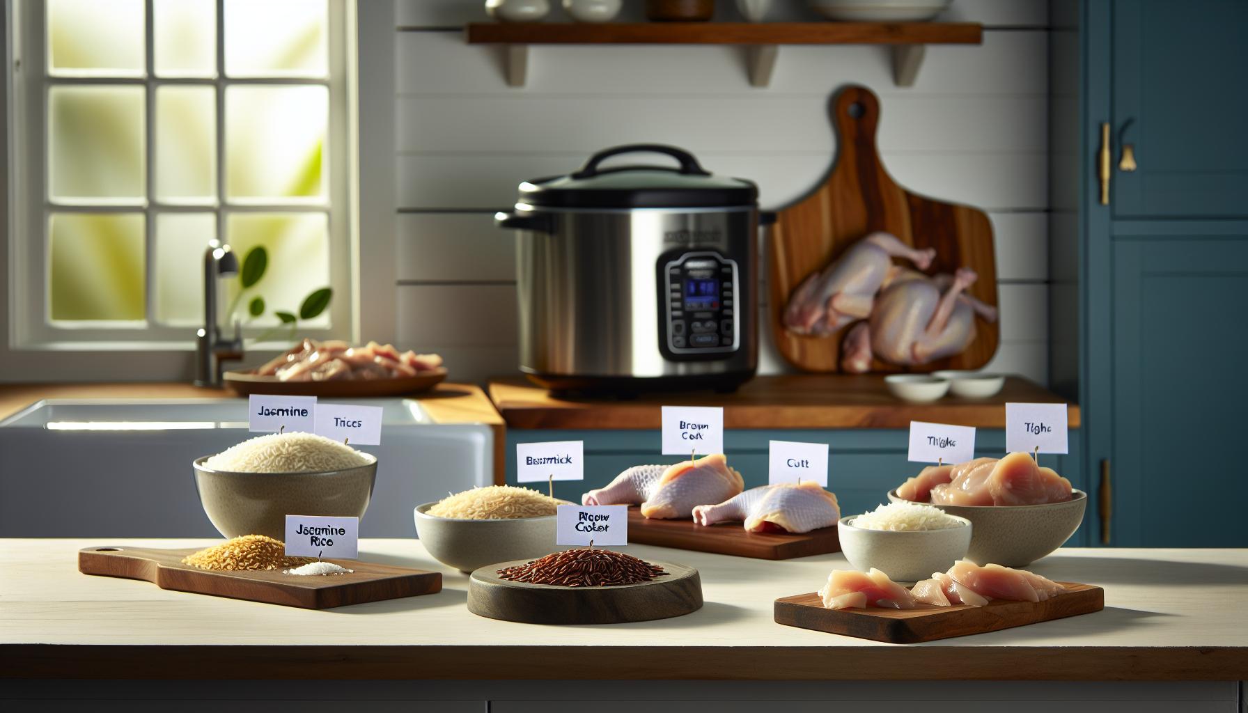 How To Cook Rice In A Slow Cooker With Chicken In One Pot 2 Choosing the Best Rice and Chicken cuts for Slow Cooking