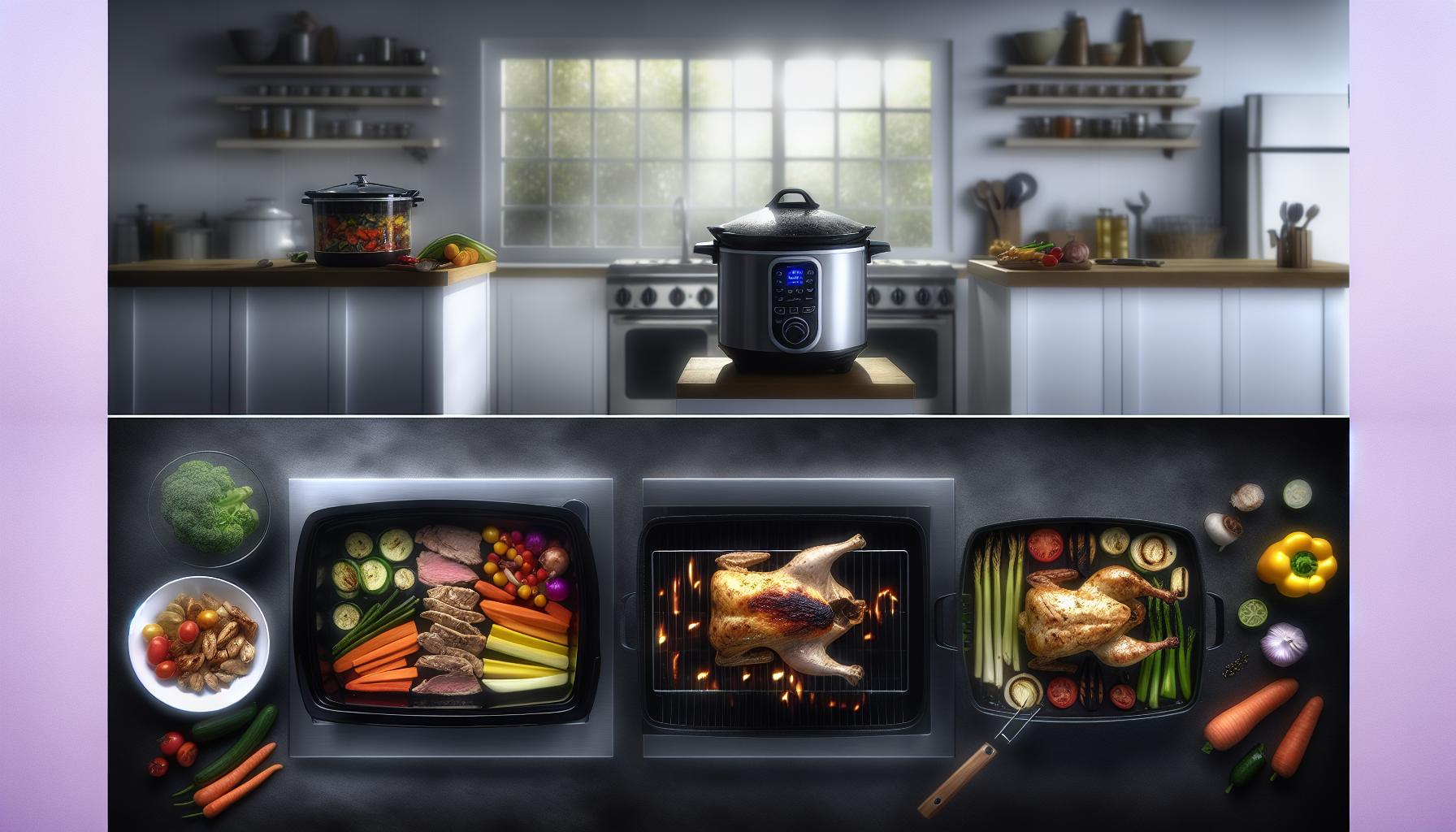 Comparing Slow Cooker Health Benefits to grilling and roasting