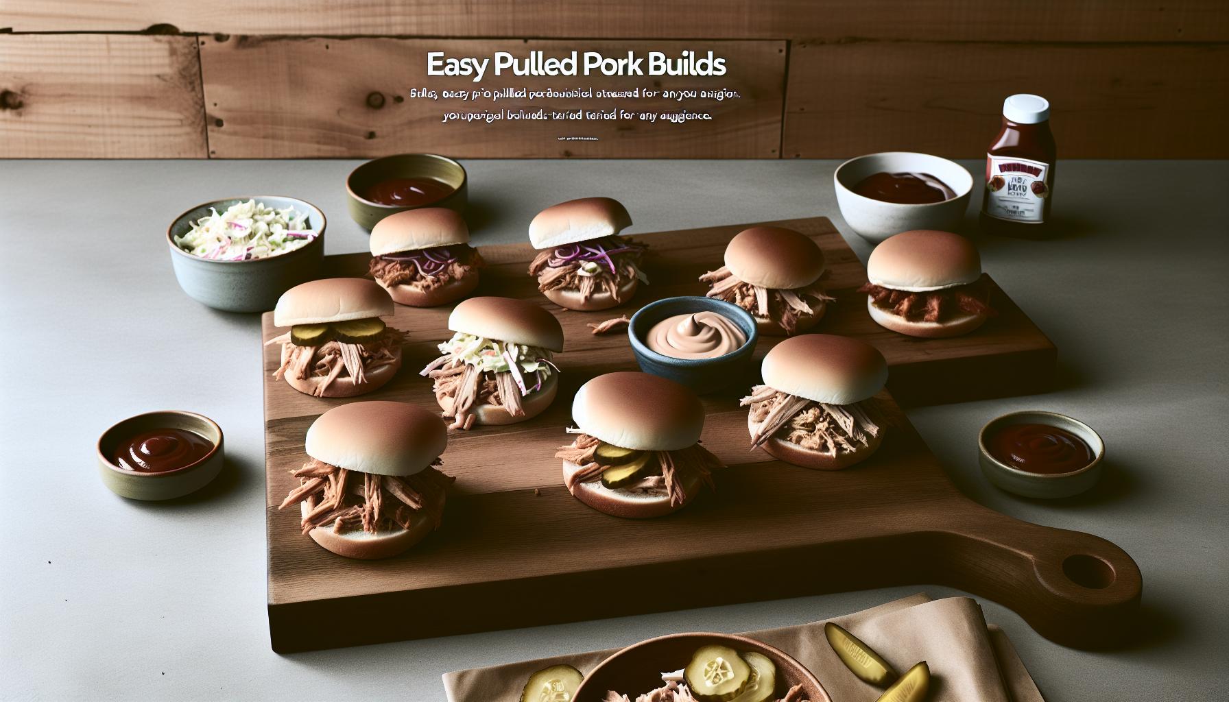 Easy Pulled ‌Pork ⁣Sandwich Builds for‍ Any Crowd