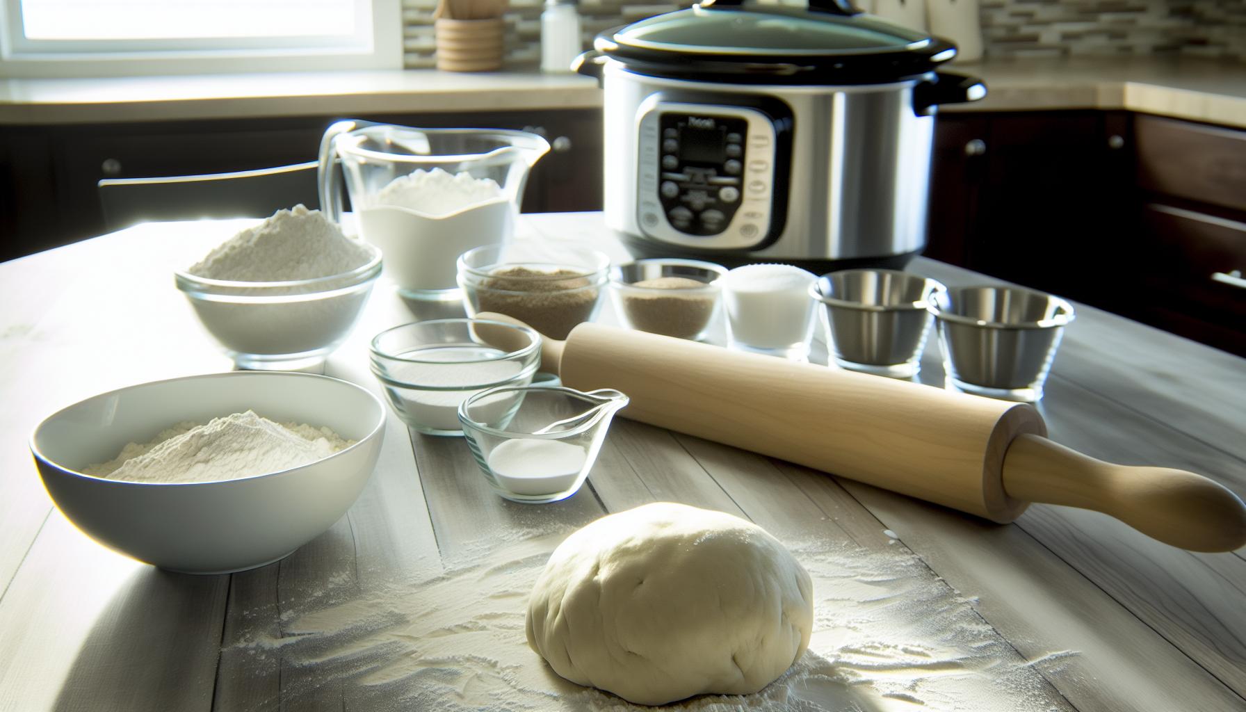 Essential Ingredients and Perfect Dough for Slow Cooker bread