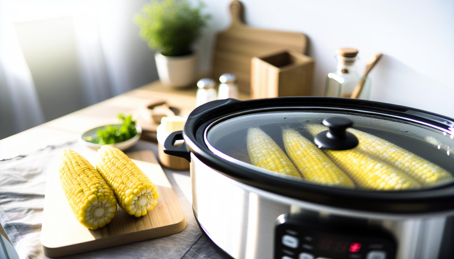 How Long to Cook Corn on the Cob in Slow Cooker (Buttery Perfection) 2 ideal Slow cooker Settings for Perfect Corn