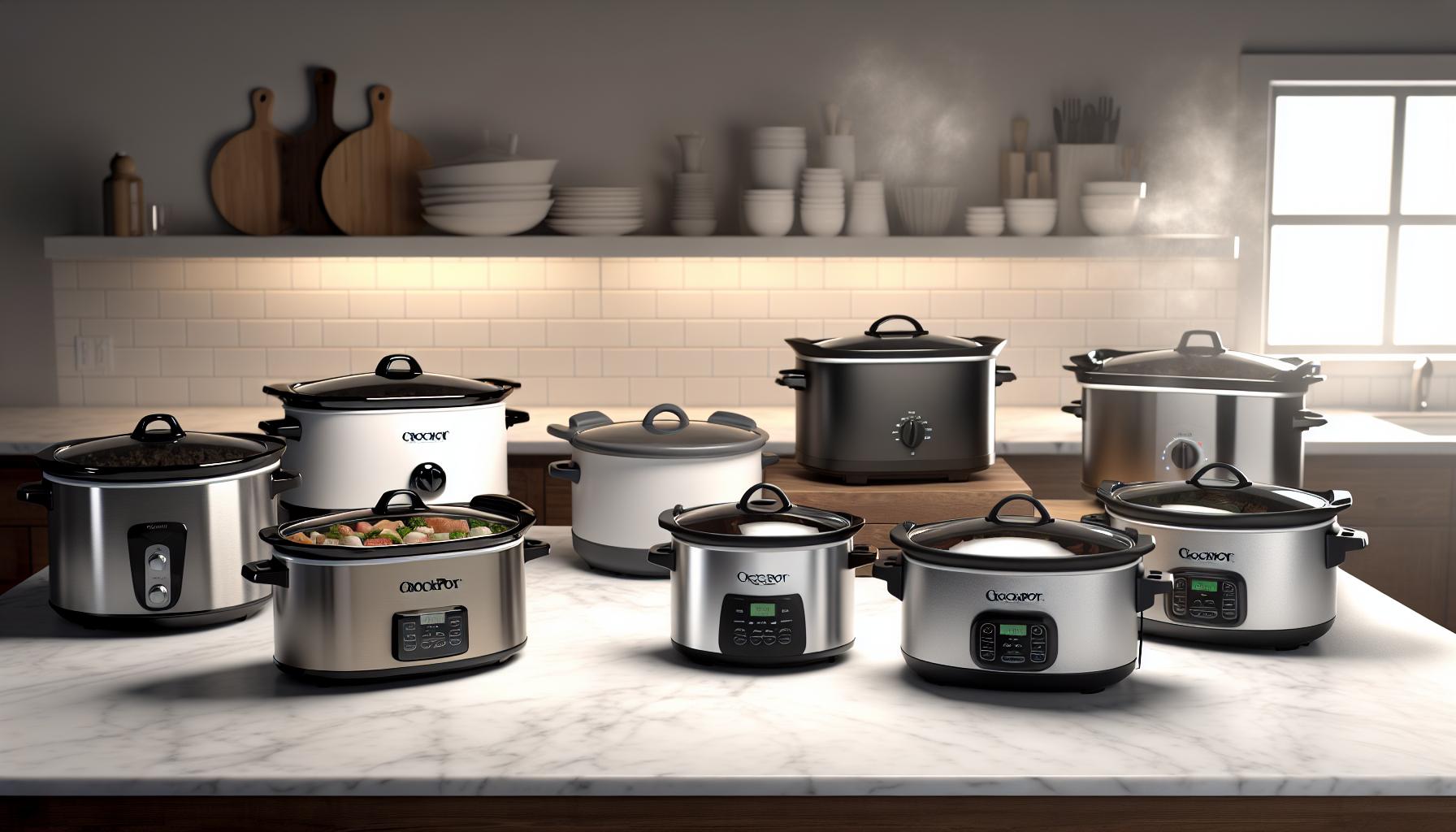 Popular​ Crockpot‍ Models Compared to Other‌ Brands