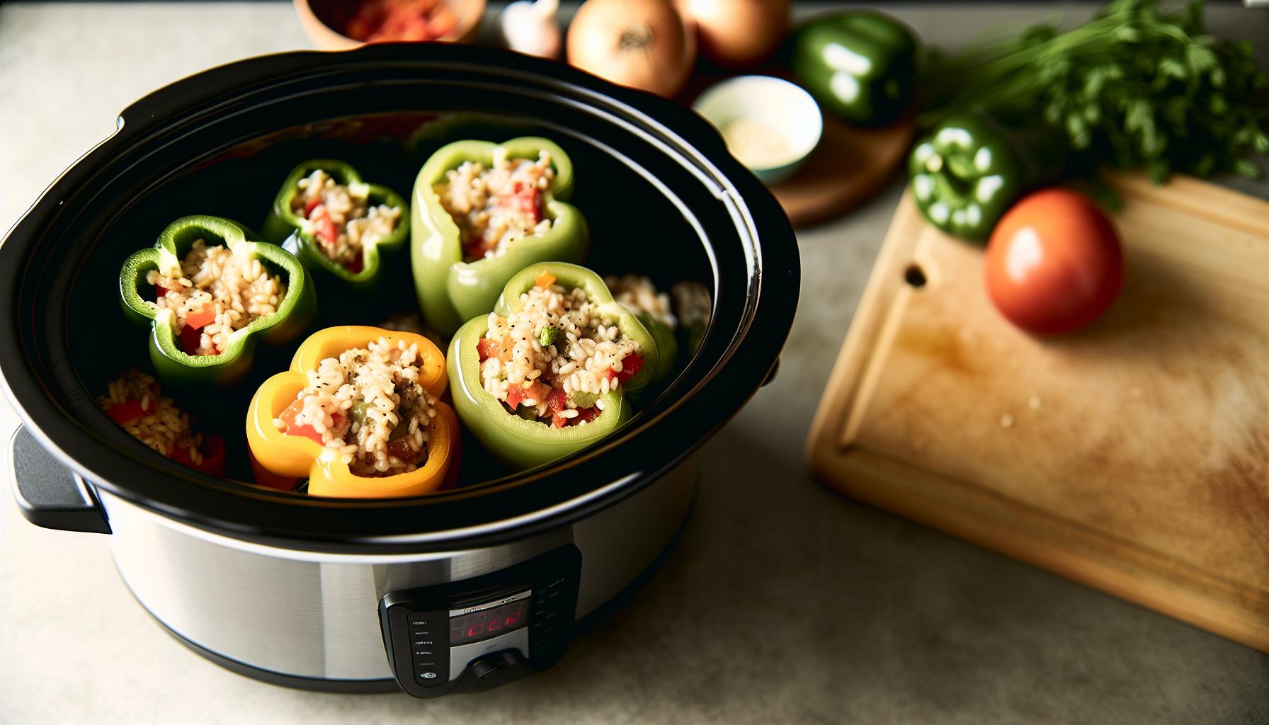 How Do You Make Stuffed Peppers In A Slow Cooker Hands-Off 2 How Do You Make Stuffed Peppers In A Slow Cooker Hands-Off