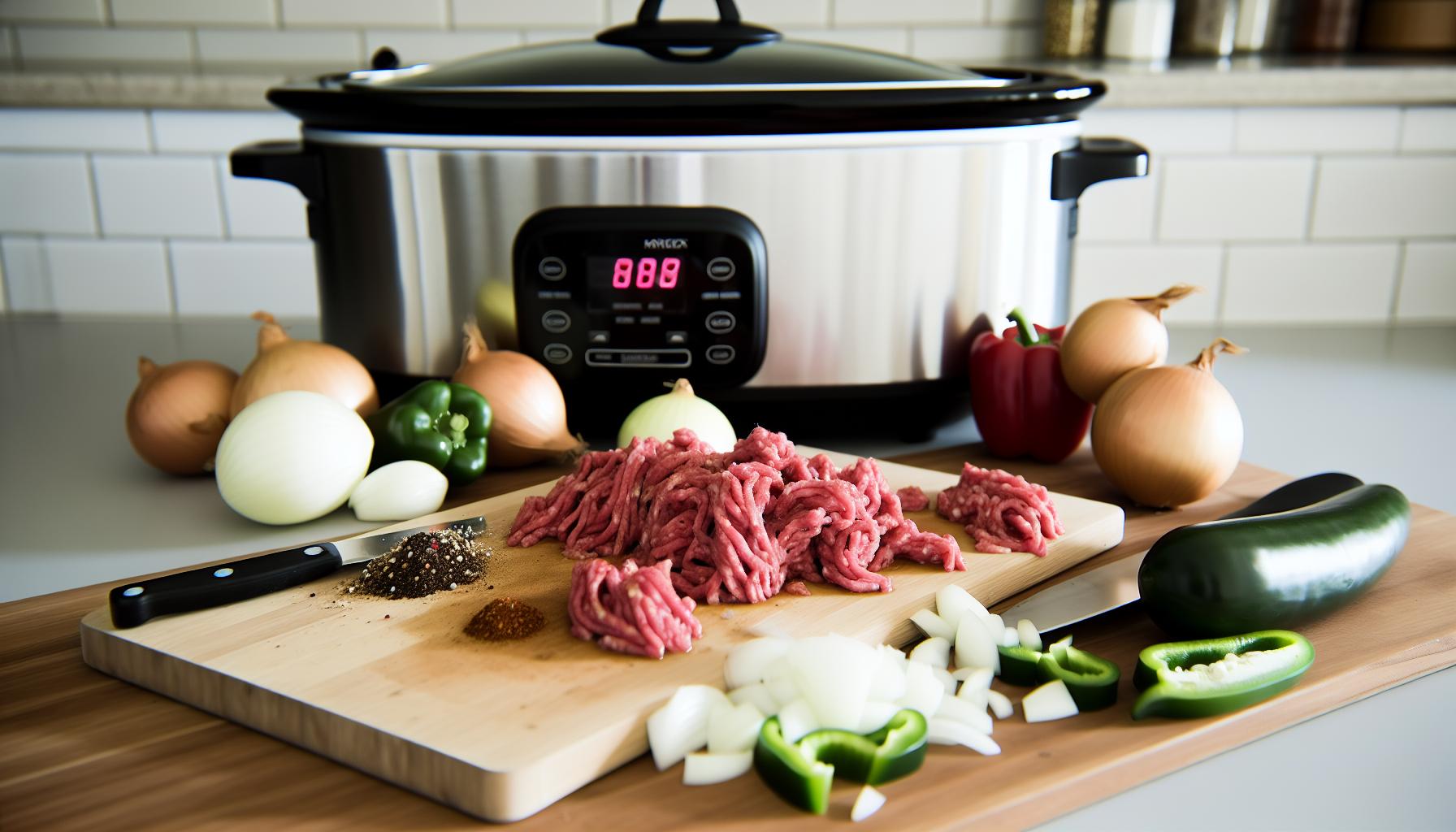 Step-by-Step Prep for Juicy Slow Cooker Ground beef