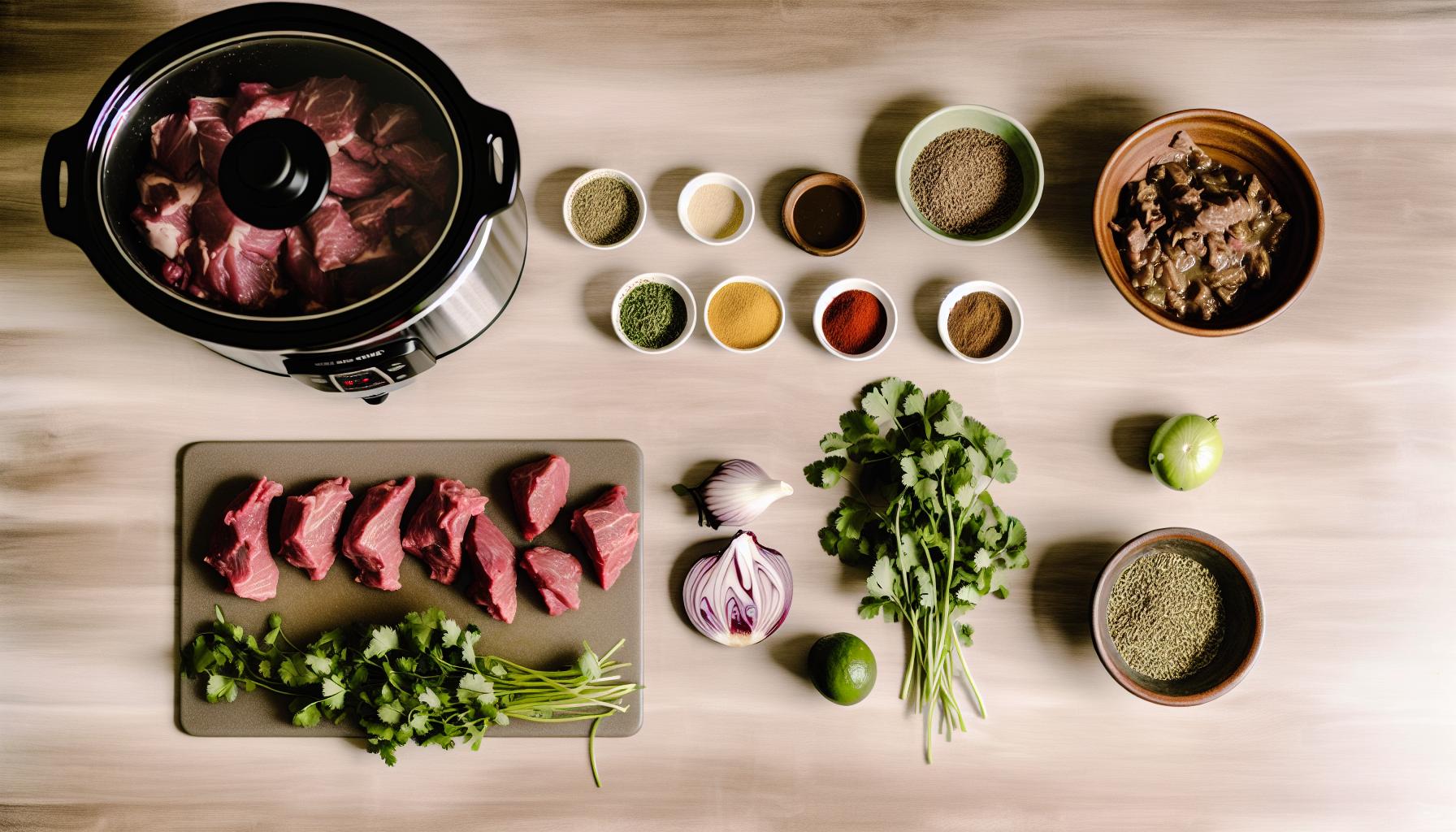 Step-by-Step Slow Cooker​ Birria Cooking guide
