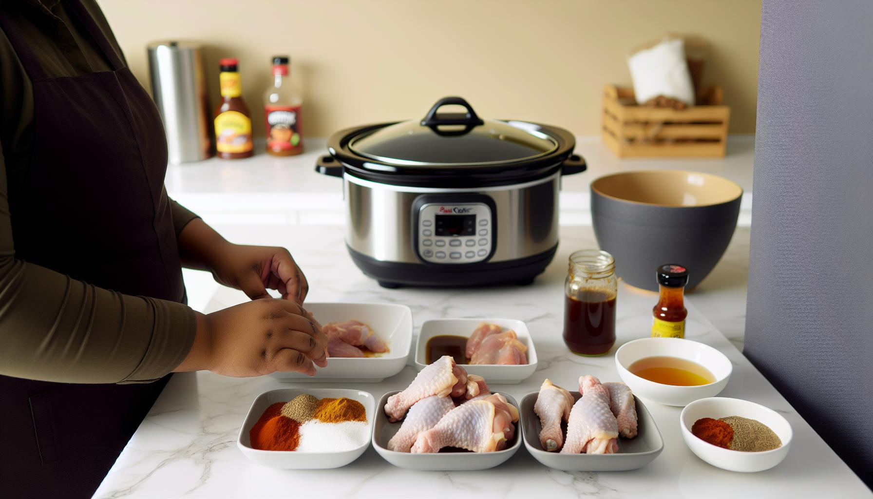 Step-by-Step: ‍Slow Cooker Chicken Wings ​recipe