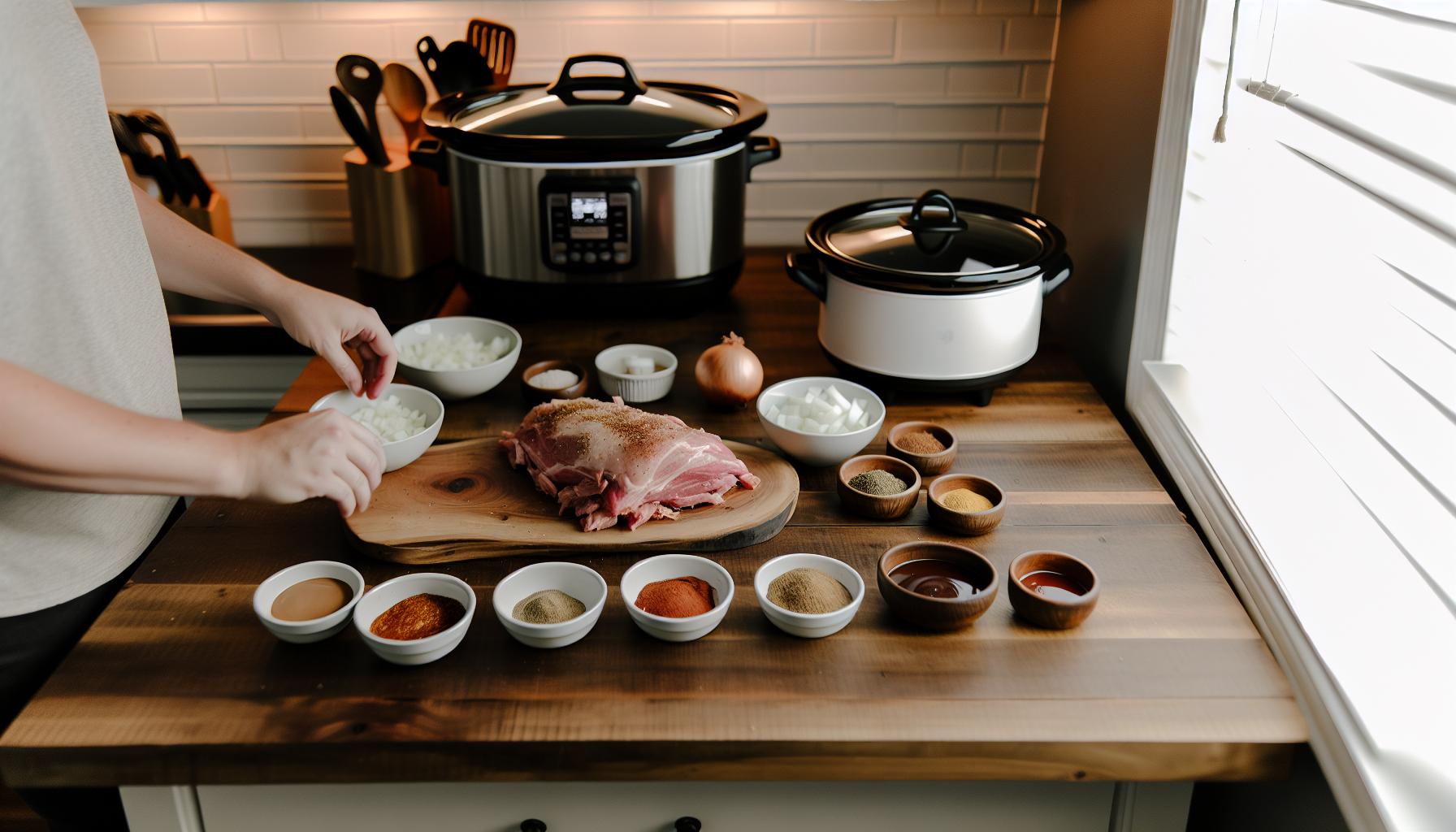 Step-by-Step Slow Cooker​ Pulled Pork Recipe
