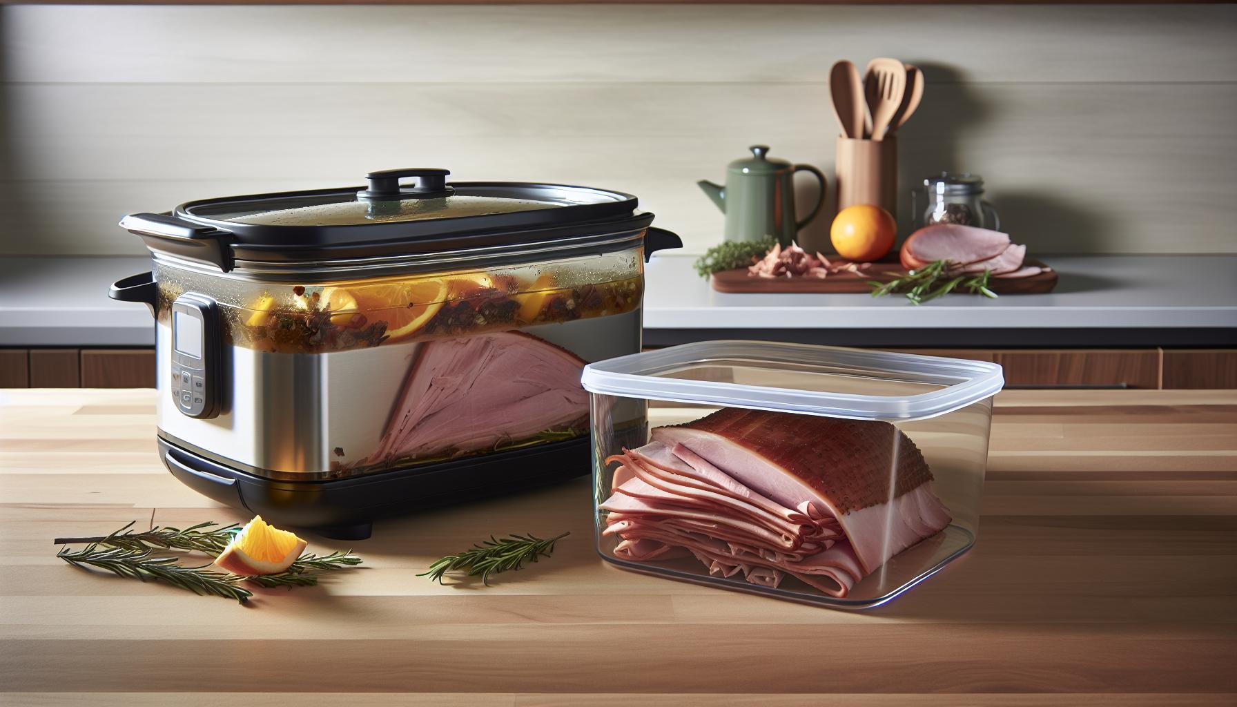 Storing and Reheating Leftover Slow Cooker Ham with Flavor