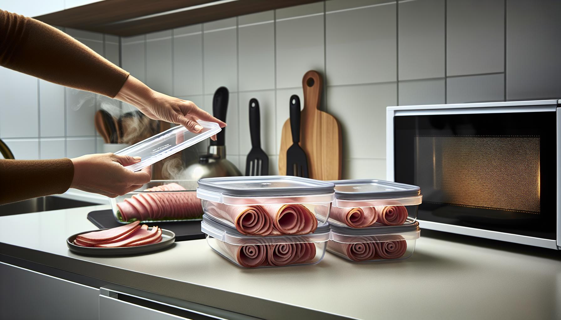 Storing and Reheating leftover Spiral Ham with Ease