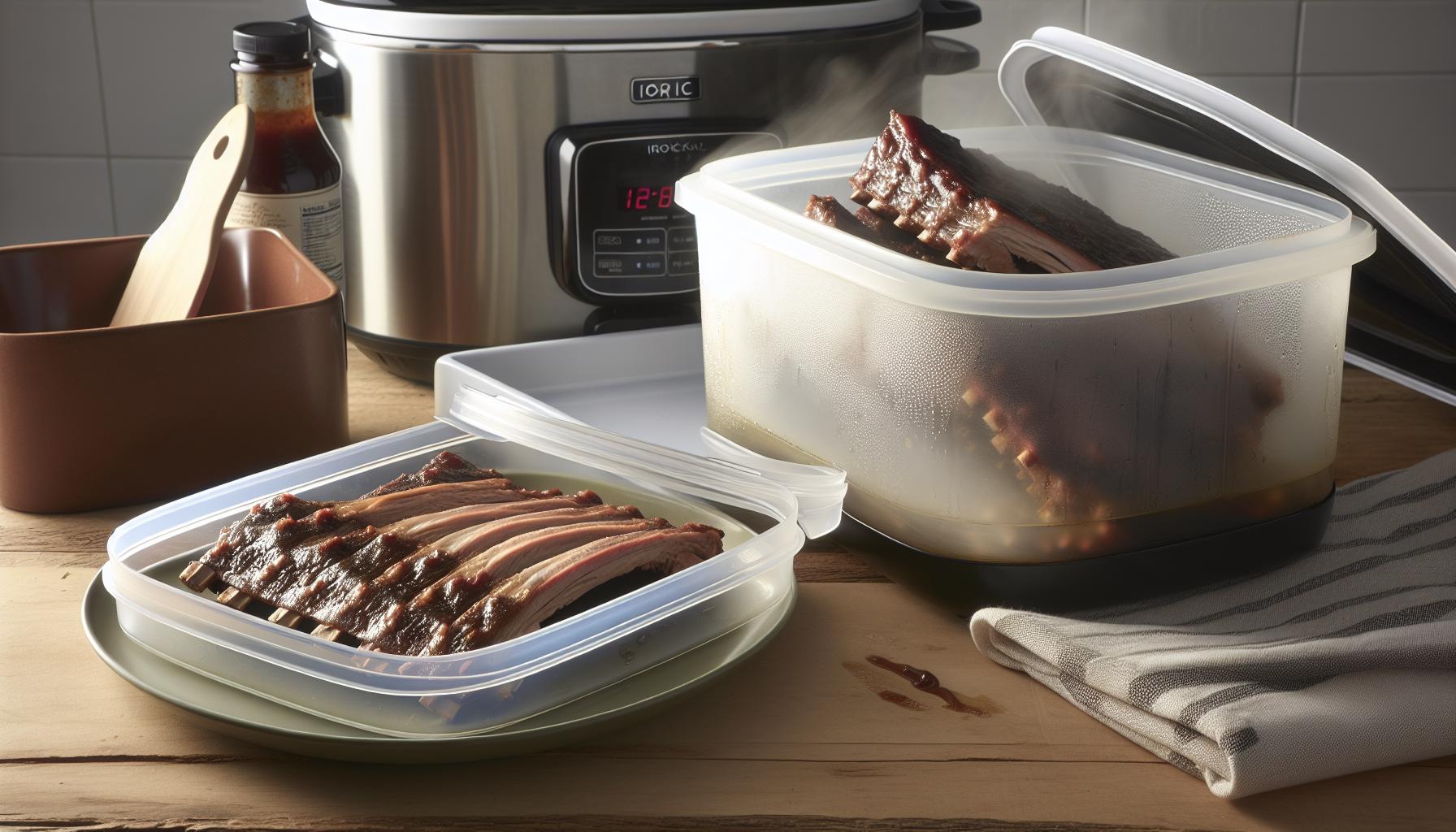 How Long To Cook Ribs In Slow Cooker For Finger-Licking Tenderness 10 Storing and Reheating Slow Cooker Ribs Without Drying Them out