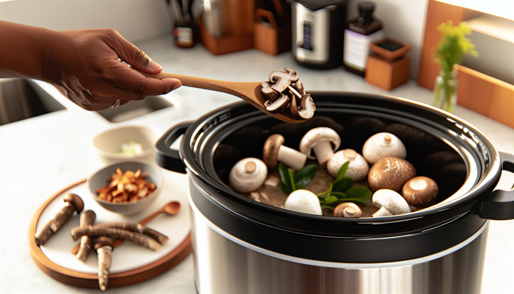 When to Add Mushrooms to Slow Cooker for Best Flavor 2 When to Add Mushrooms for Deepest Slow Cooker Flavor