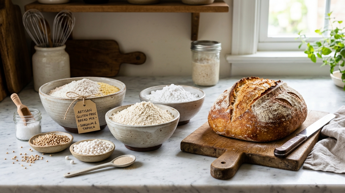 Gluten Free Bread Mix: The Complete Guide to Flours, Binders, and Baking Success (AI Generated Image)