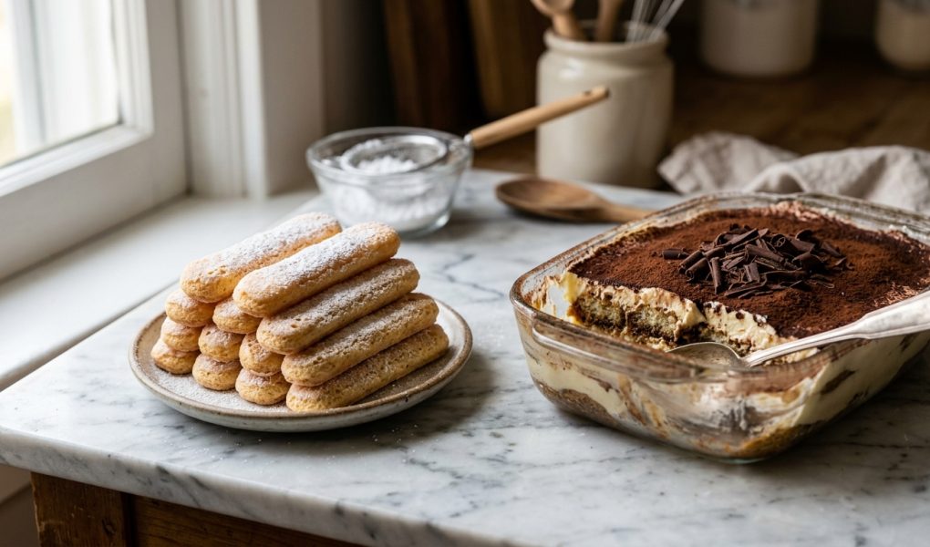 Gluten-Free Sponge Fingers (Savoiardi / Ladyfingers): Light & Crispy Tiramisu Recipe 1 gf sponge fingers (AI Generated Image)