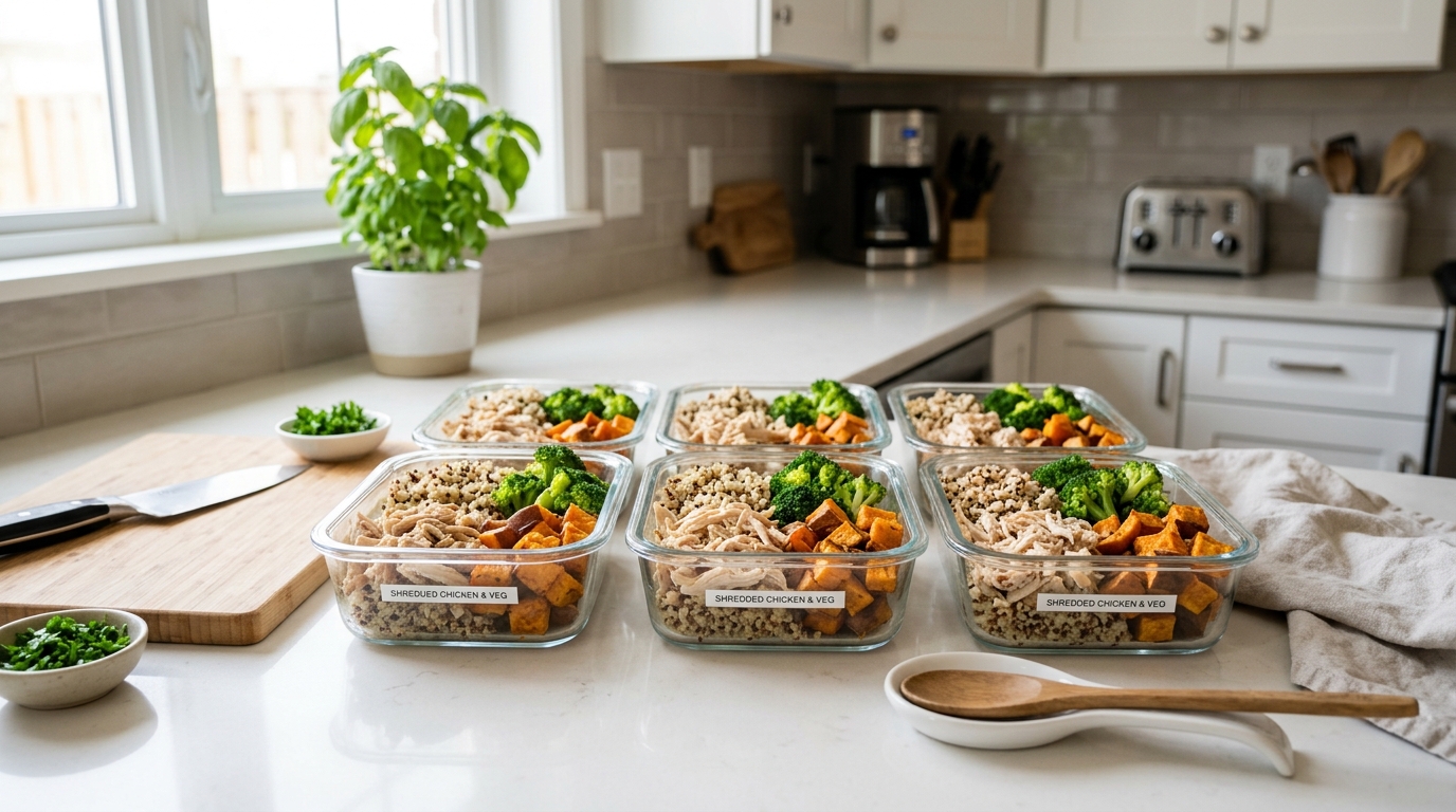 30+ Healthy Slow Cooker Recipes for Meal Prep: High-Protein & Freezable Master Guide (AI Generated Image)