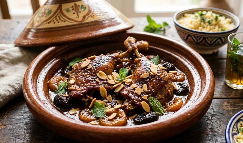 Tender Slow Cooker Duck Legs with Apricots and Prunes: A Moroccan-Inspired Feast 1 wp media sabrinassinlesssecrets com 4f604345 (AI Generated Image)